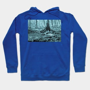 Old forest scene Hoodie